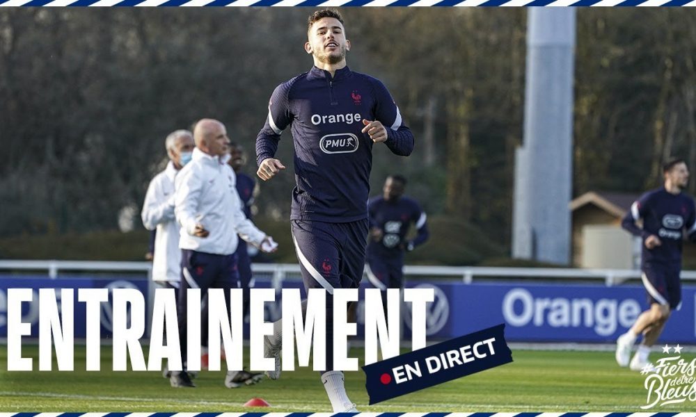 L'entraînement de l'équipe de France en direct de ...
